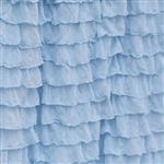 Sky Blue 2 Inch Ruffle Fabric