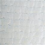 White 2 Inch Ruffle Fabric