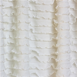 Ivory Mini Ruffle Fabric