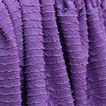 Lilac Purple Mini Ruffle Fabric