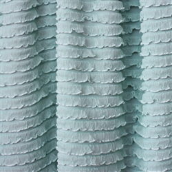 Light Blue Mini Ruffle Fabric