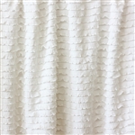 White Mini Ruffle Fabric