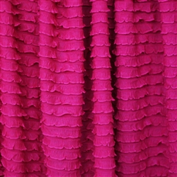 Wild Pink Mini Ruffle Fabric