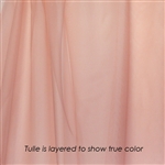 Sweet Peach Tulle - Confetti Dot Collection by Ruffle Fabric
