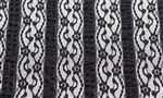 Black "Ruffles and Lace" Ruffle Fabric